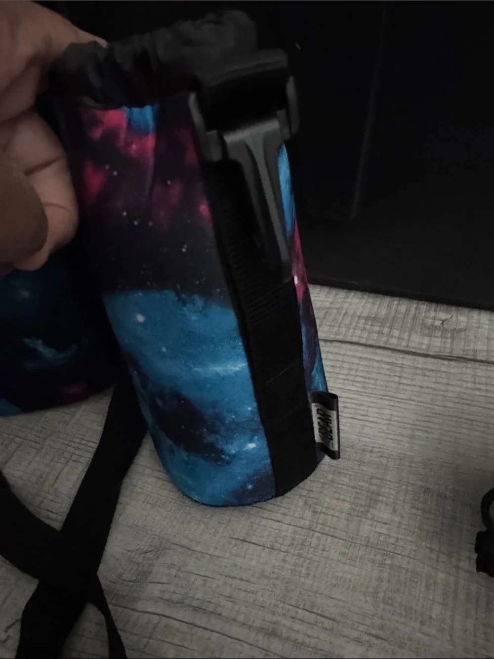 Galaxy-Print Neoprene Camera Bag and Lens Set - Blue/Pink USA Gear